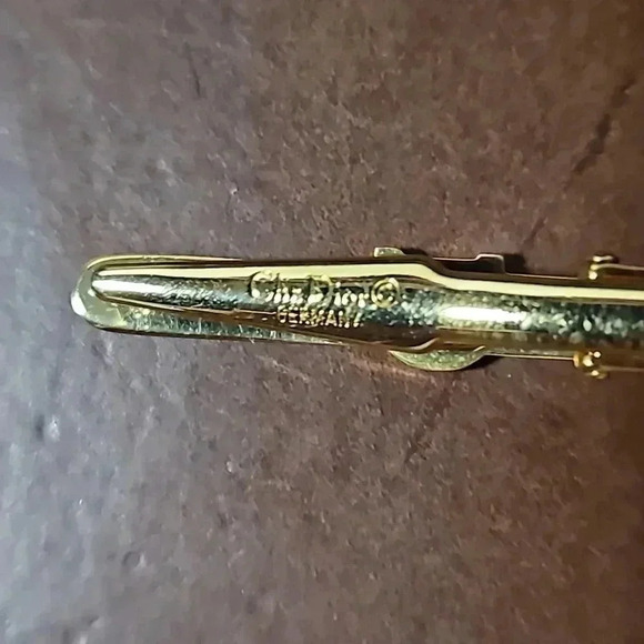 Christian Dior Gold tone Tie Bar in authentic box - Picture 3 of 4